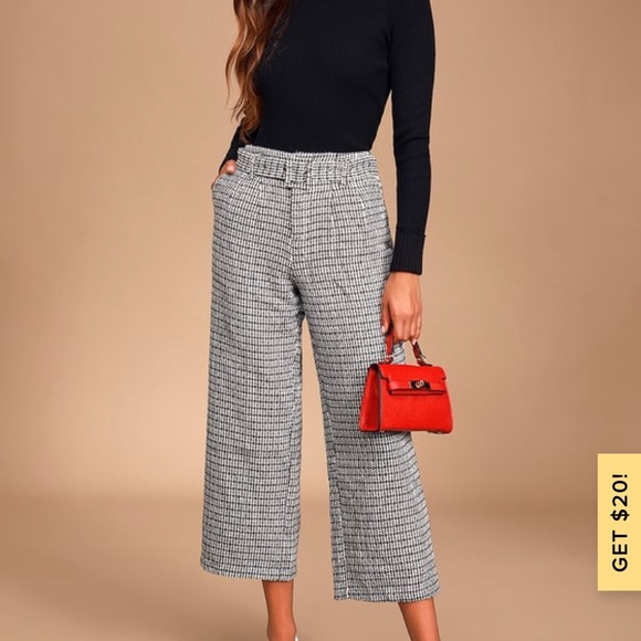 Lulu's Pants - Lulu’s cropped wide leg pants